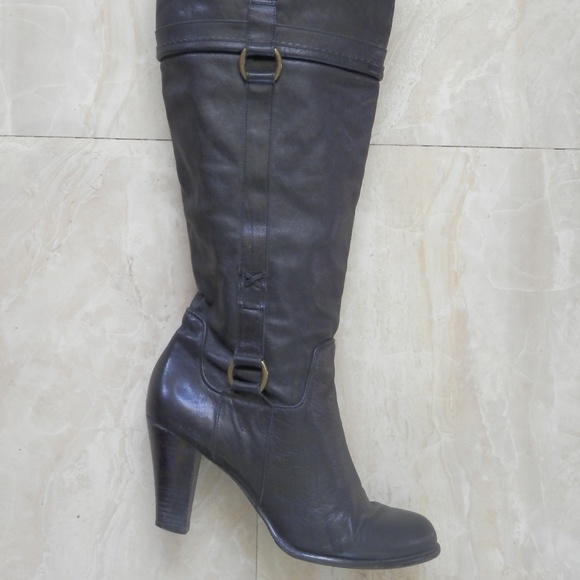 Arturo Chiang Knee High Leather Boots - Picture 6 of 8